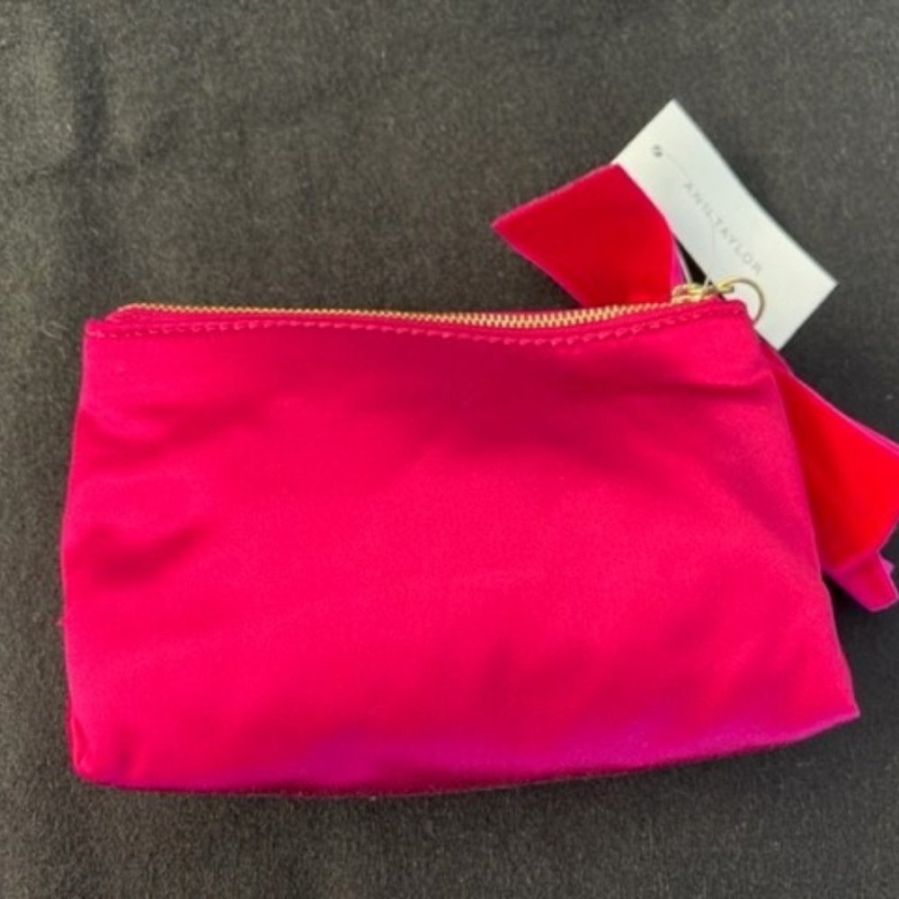 Magenta Satin Evening Bag NWT- silk cotton blend